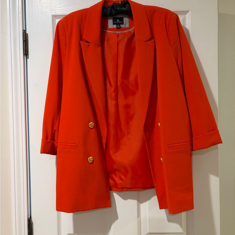 Jules & Leopold Bold Orange Blazer